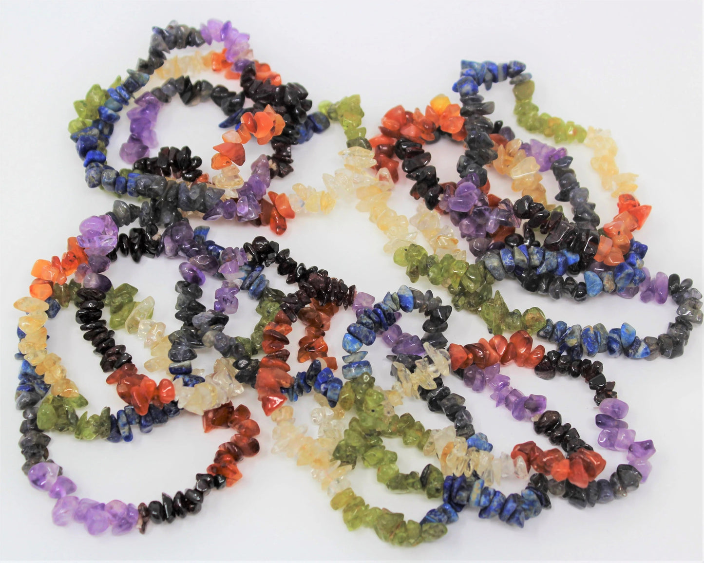 7 Chakra Chip Gemstone Bracelet