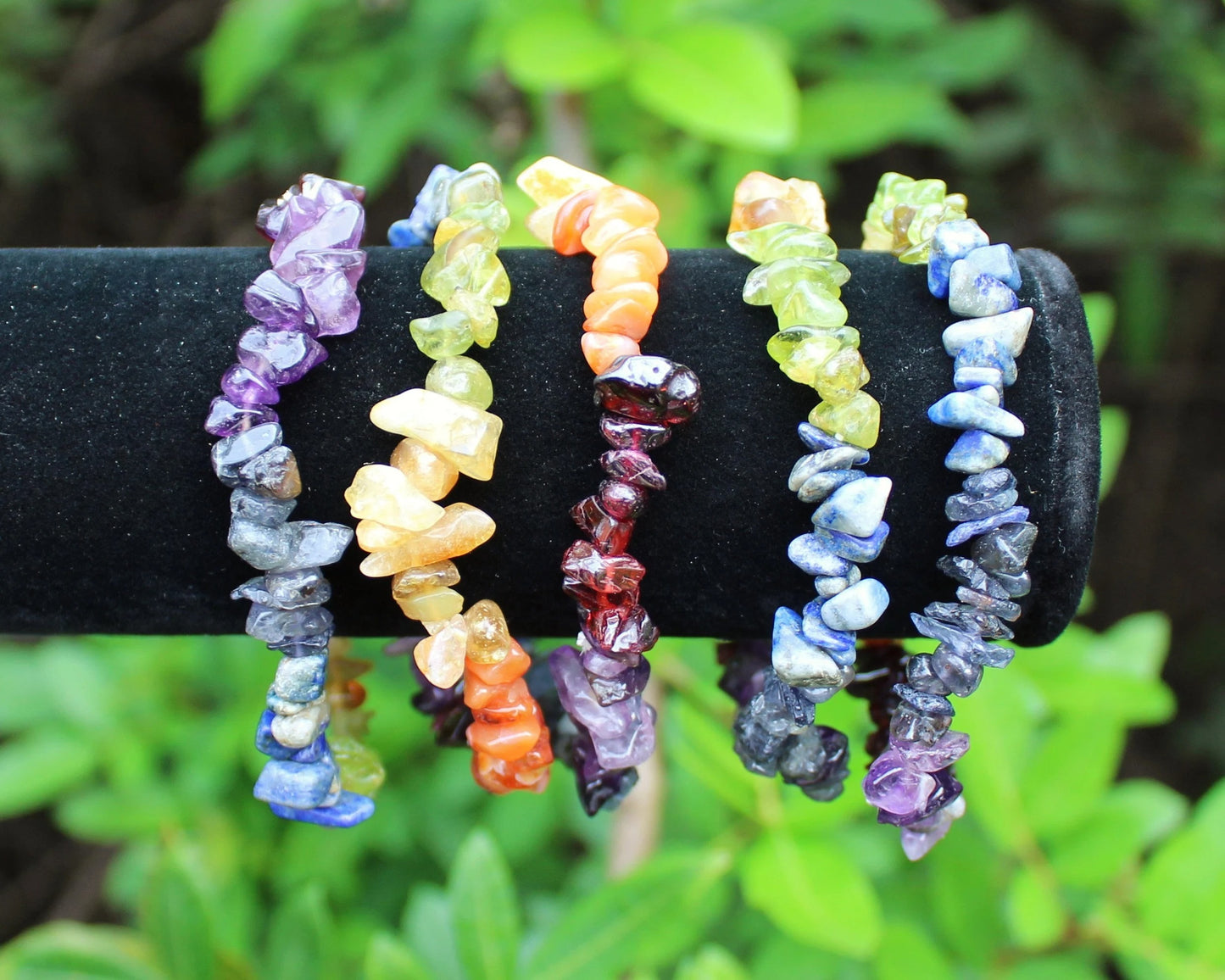 7 Chakra Chip Gemstone Bracelet