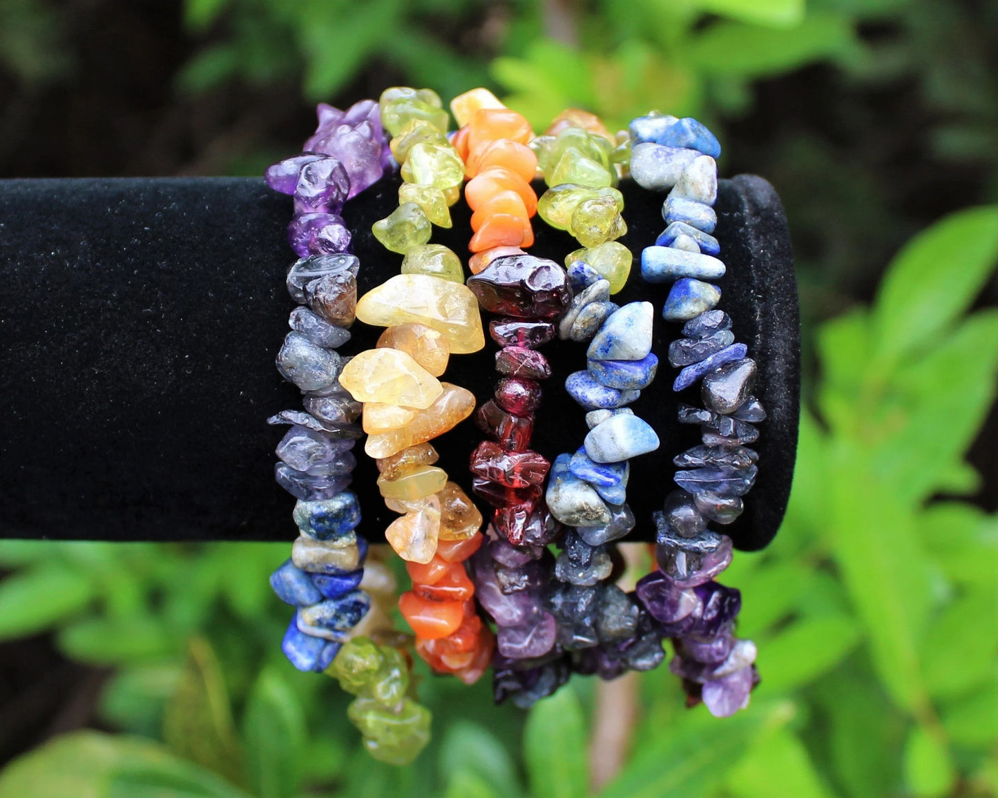 7 Chakra Chip Gemstone Bracelet