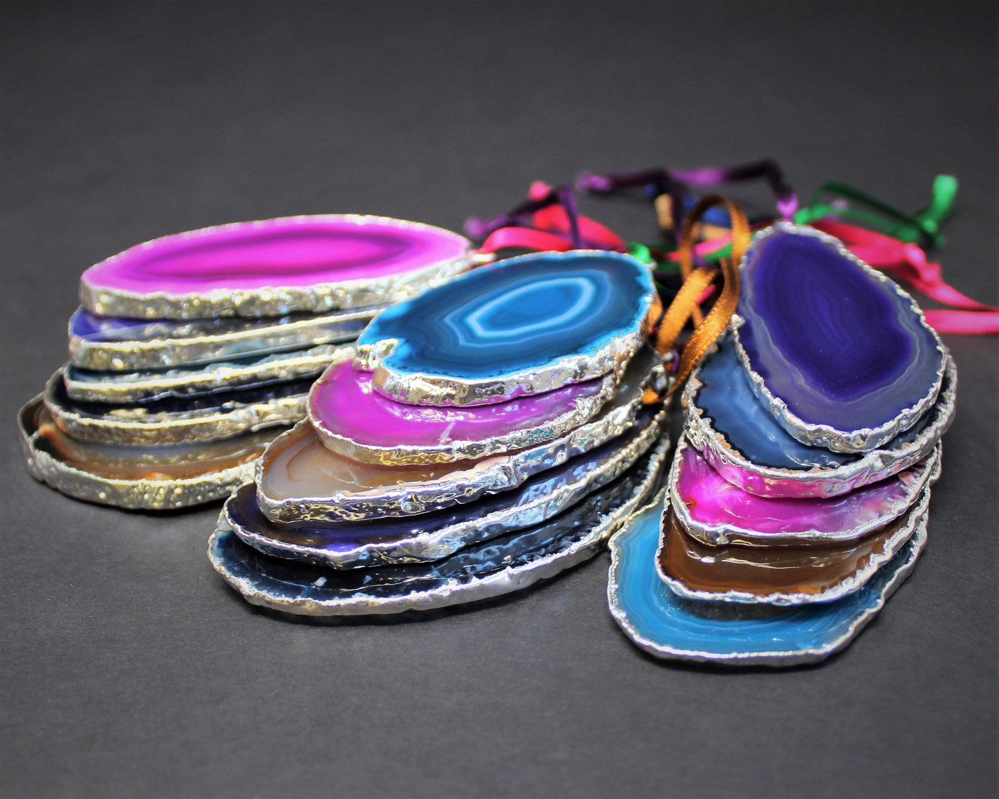 Agate Slice Hanging Christmas Ornament