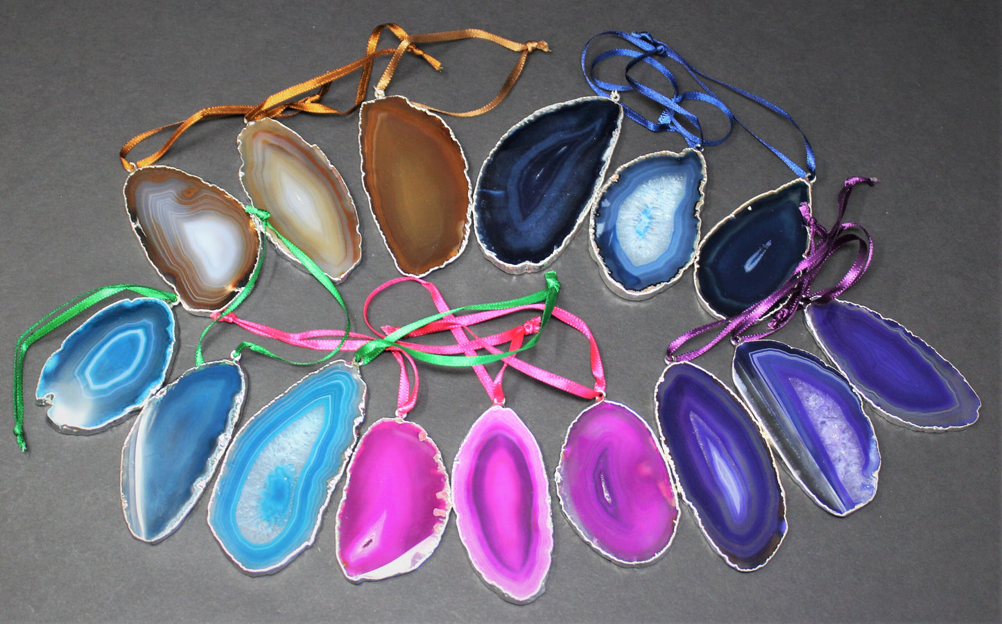 Agate Slice Hanging Christmas Ornament