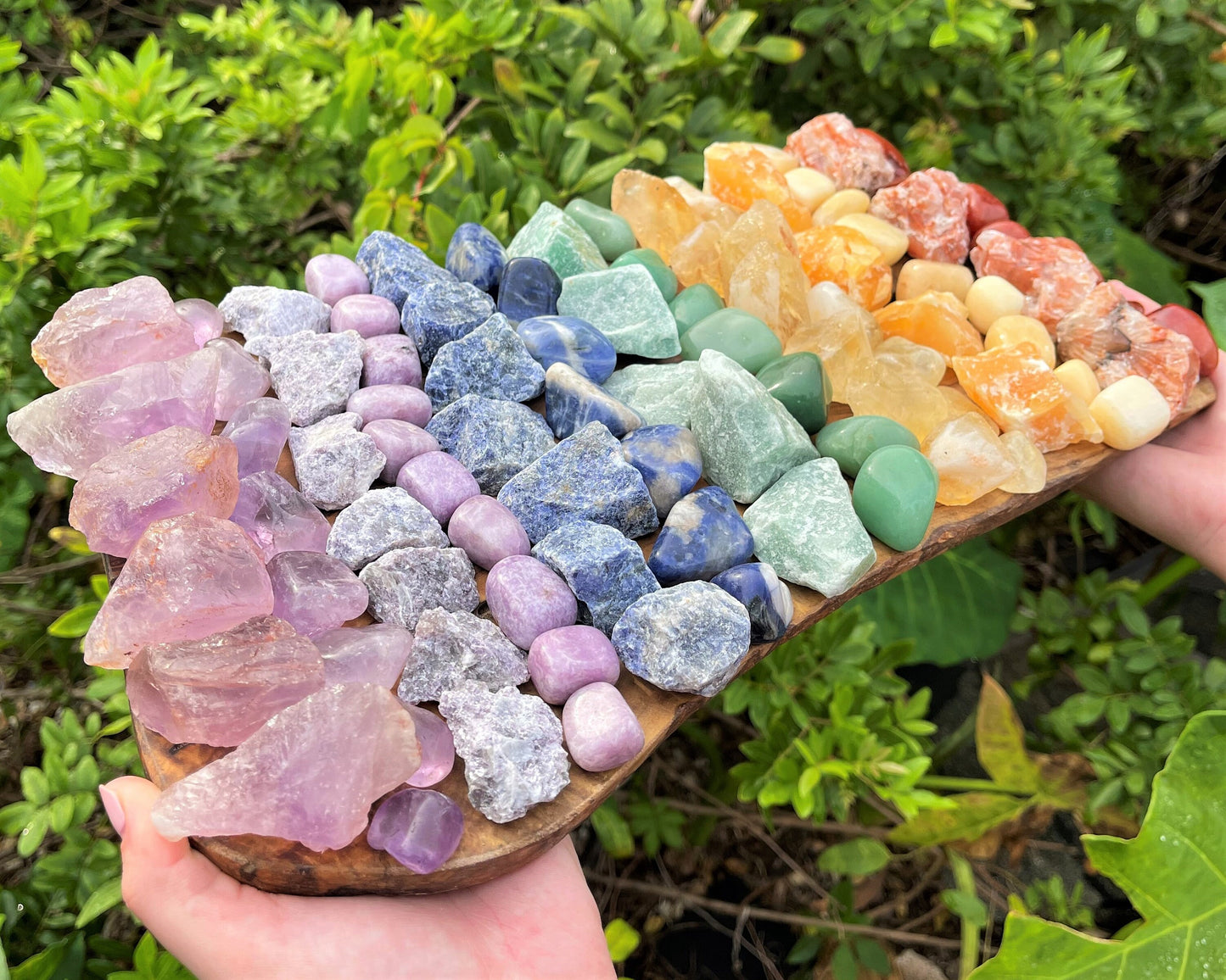 Amazonite Rough Natural And Tumbled Stones Set