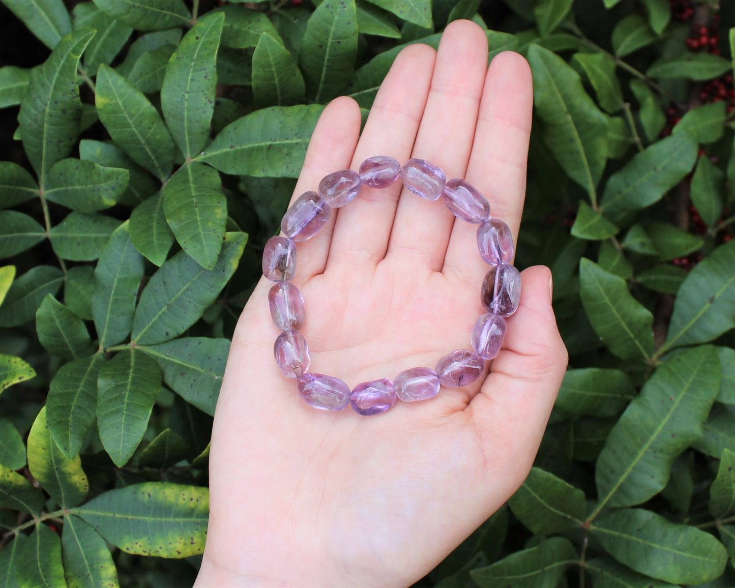Amethyst Tumbled Gemstone Bracelet