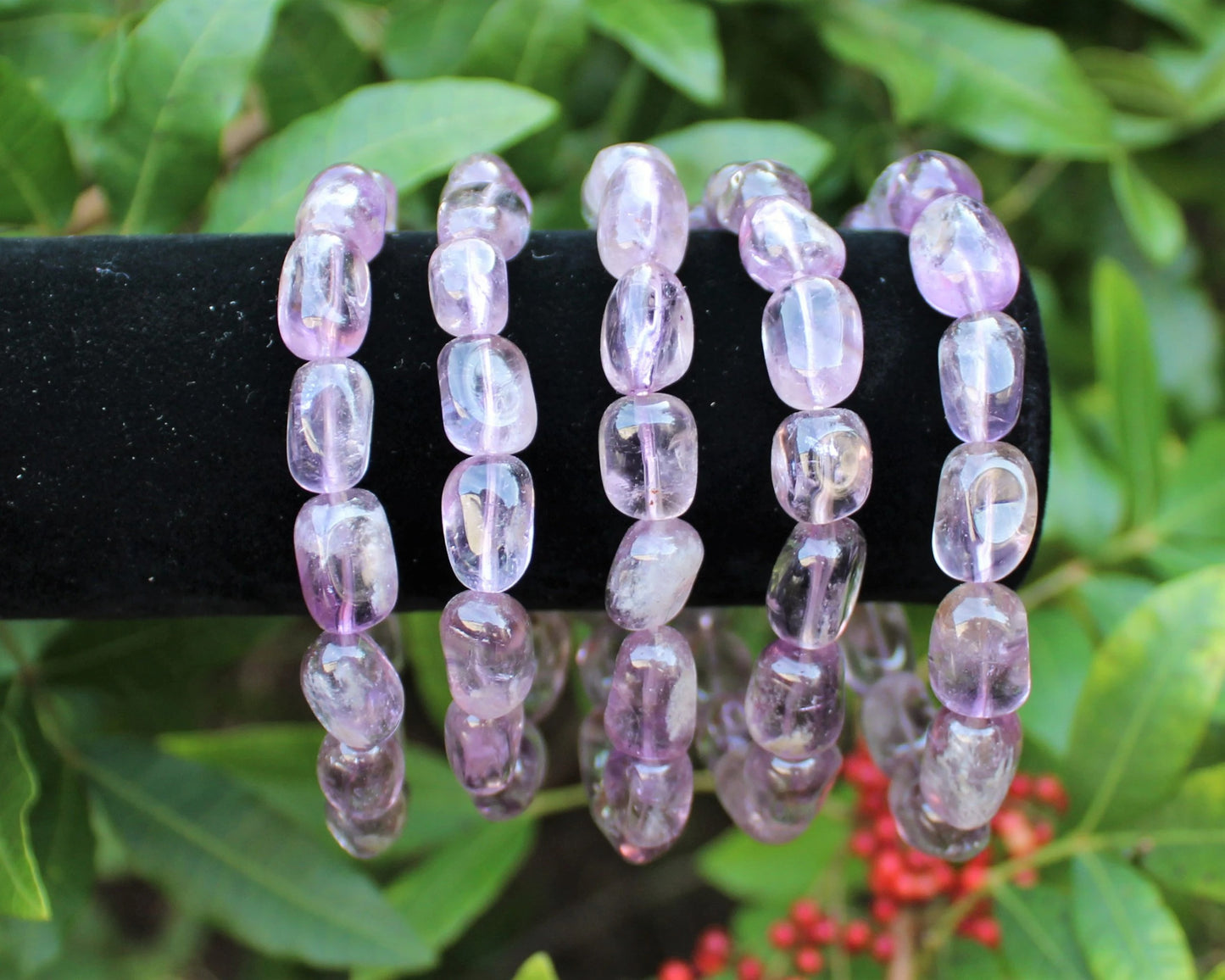Amethyst Tumbled Gemstone Bracelet