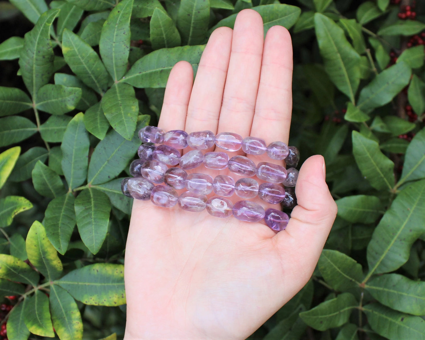 Amethyst Tumbled Gemstone Bracelet