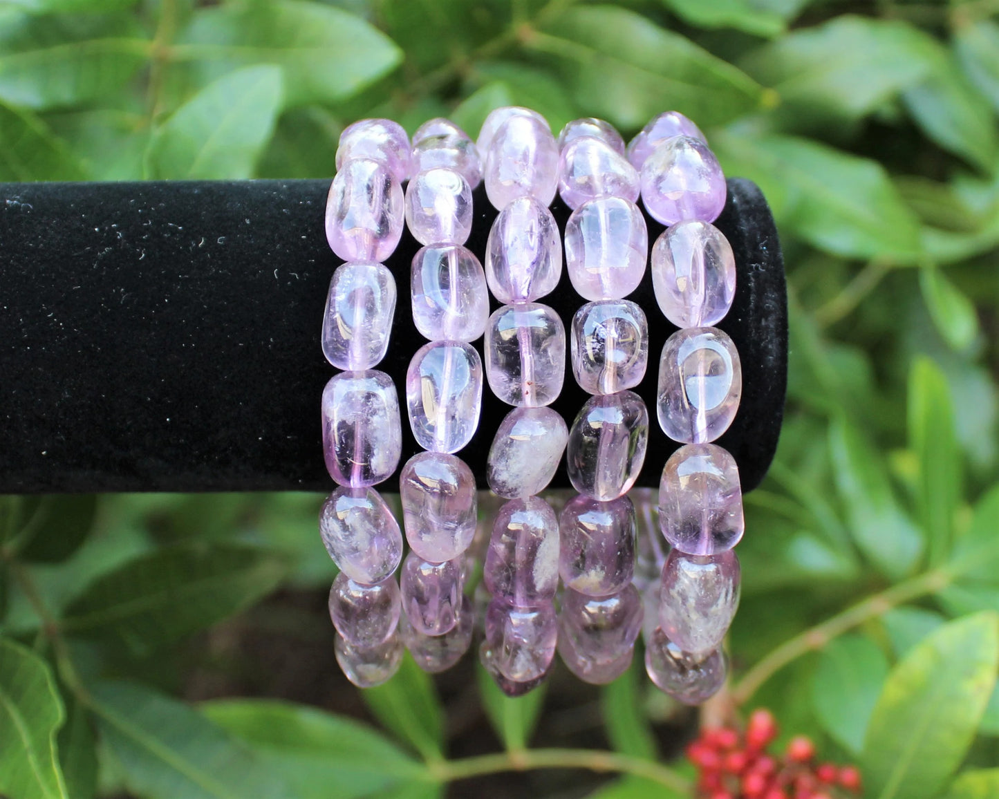 Amethyst Tumbled Gemstone Bracelet
