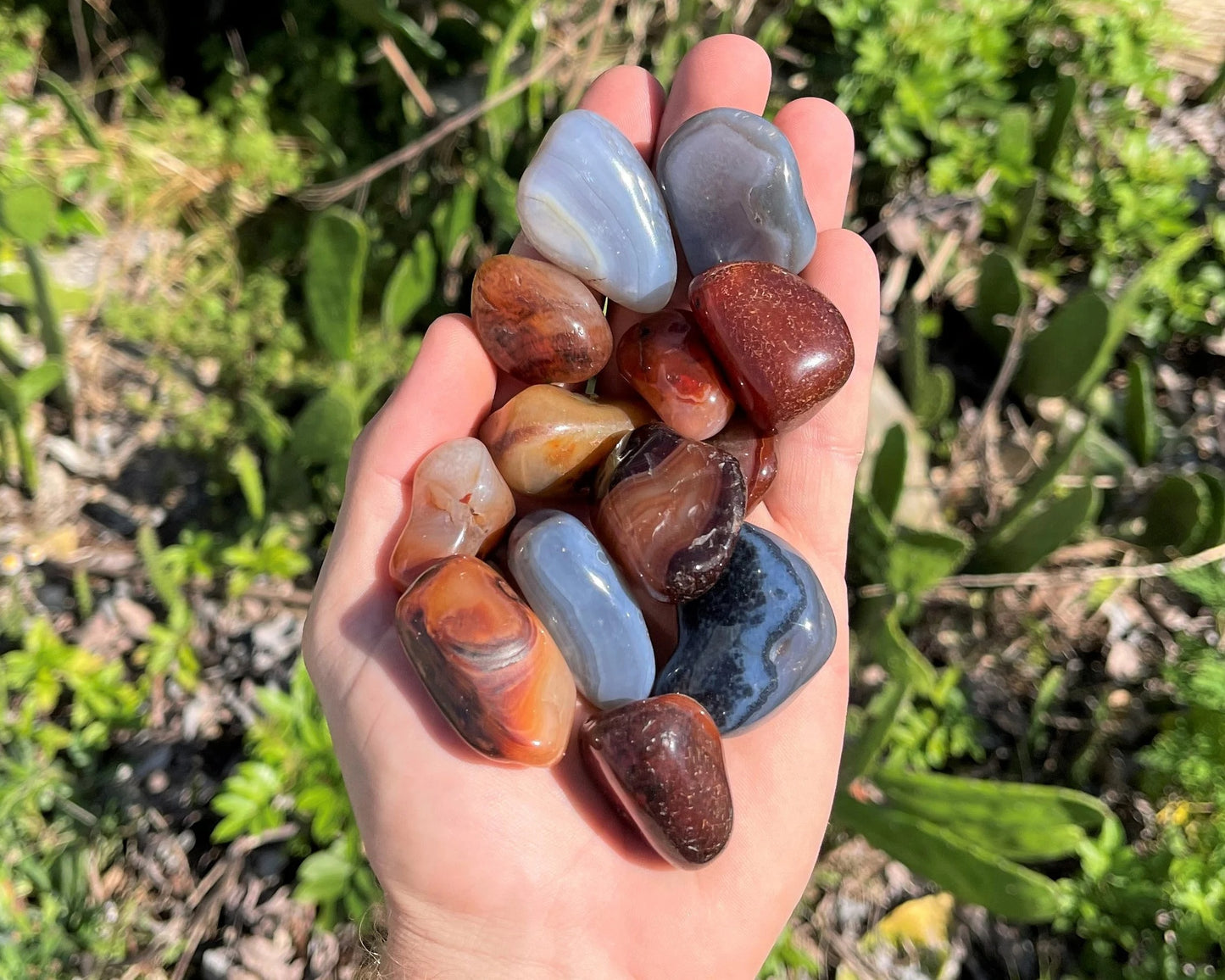 Assorted Mix Tumbled Agate Stones