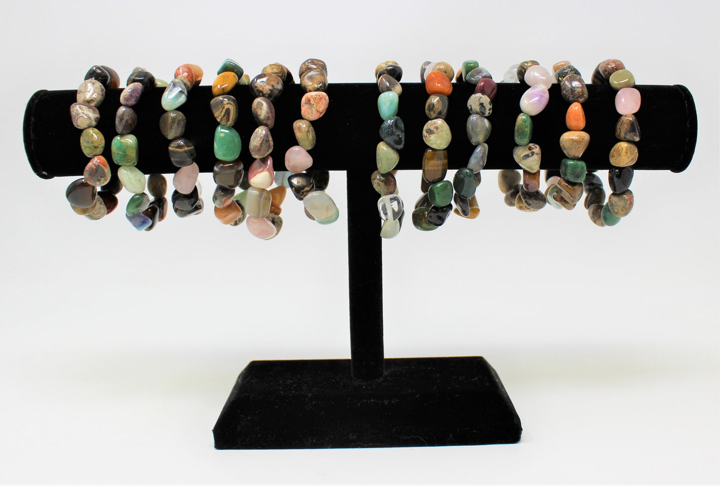 Assorted Mixed Tumbled Gemstone Bracelet