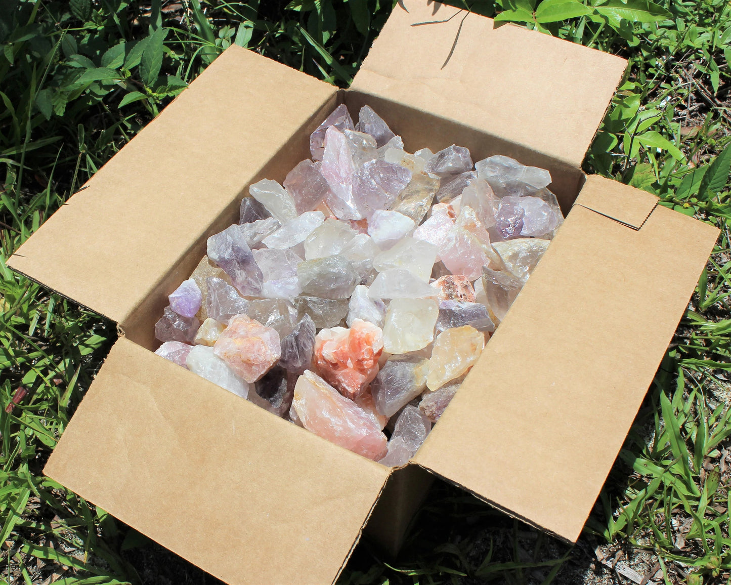 Assorted Natural Rough Crystals Box