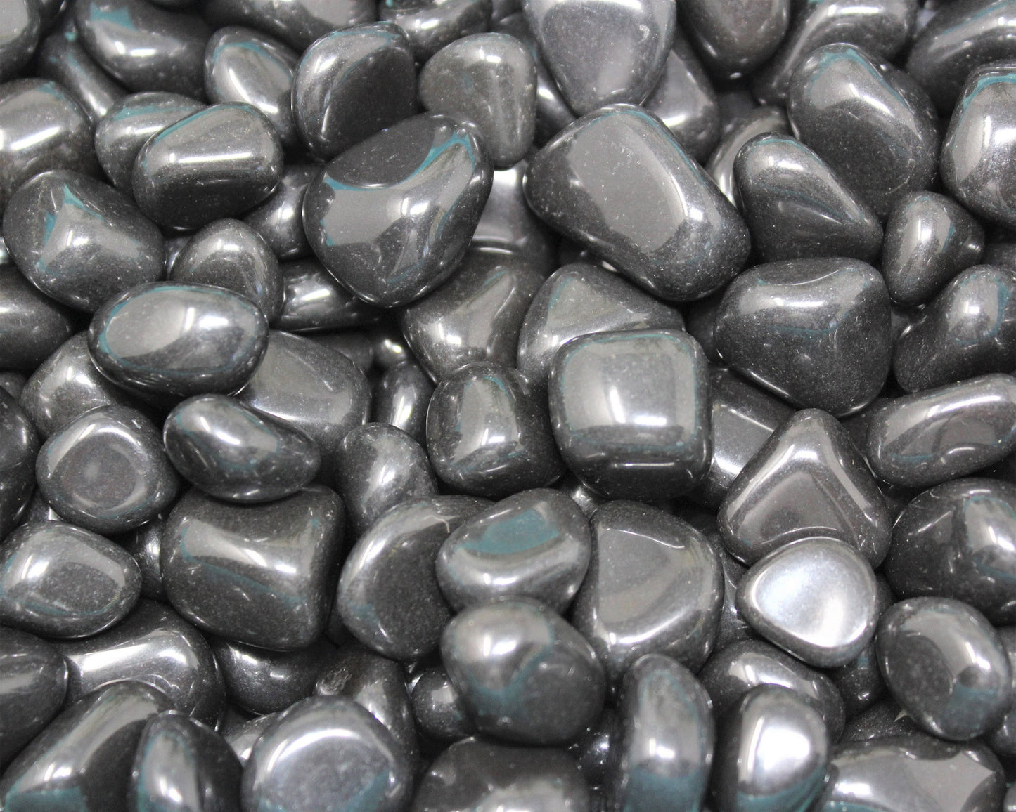 Black Agate Tumbled Stones