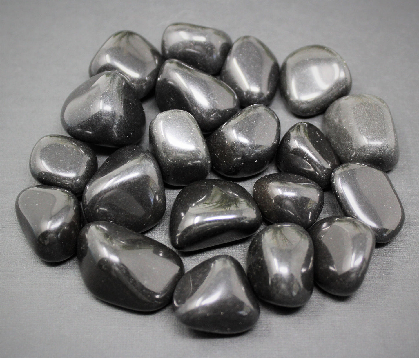 Black Agate Tumbled Stones