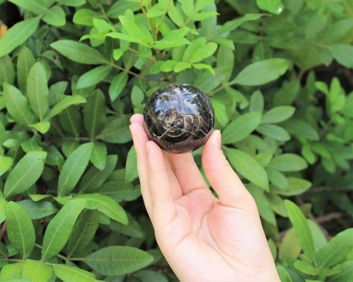 Moonstone Crystal Sphere With Stand
