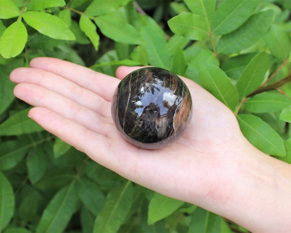Moonstone Crystal Sphere With Stand