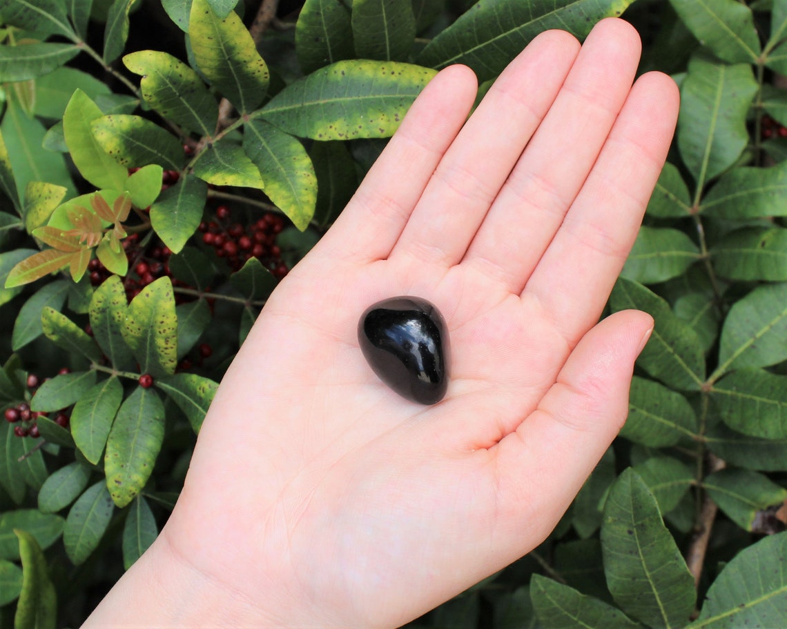 Dark Obsidian Tumbled Stones