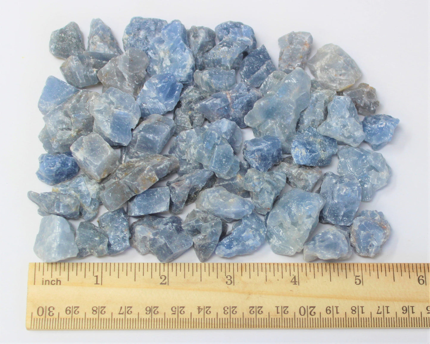 Blue Calcite Rough Natural Chips