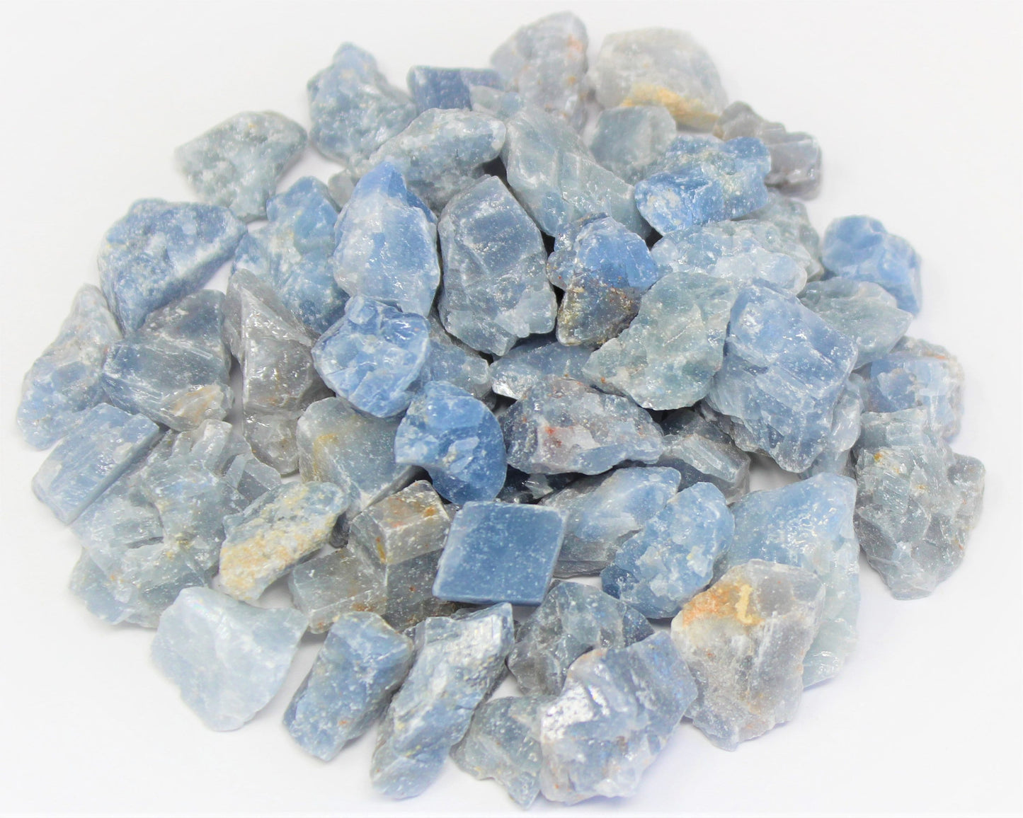 Blue Calcite Rough Natural Chips