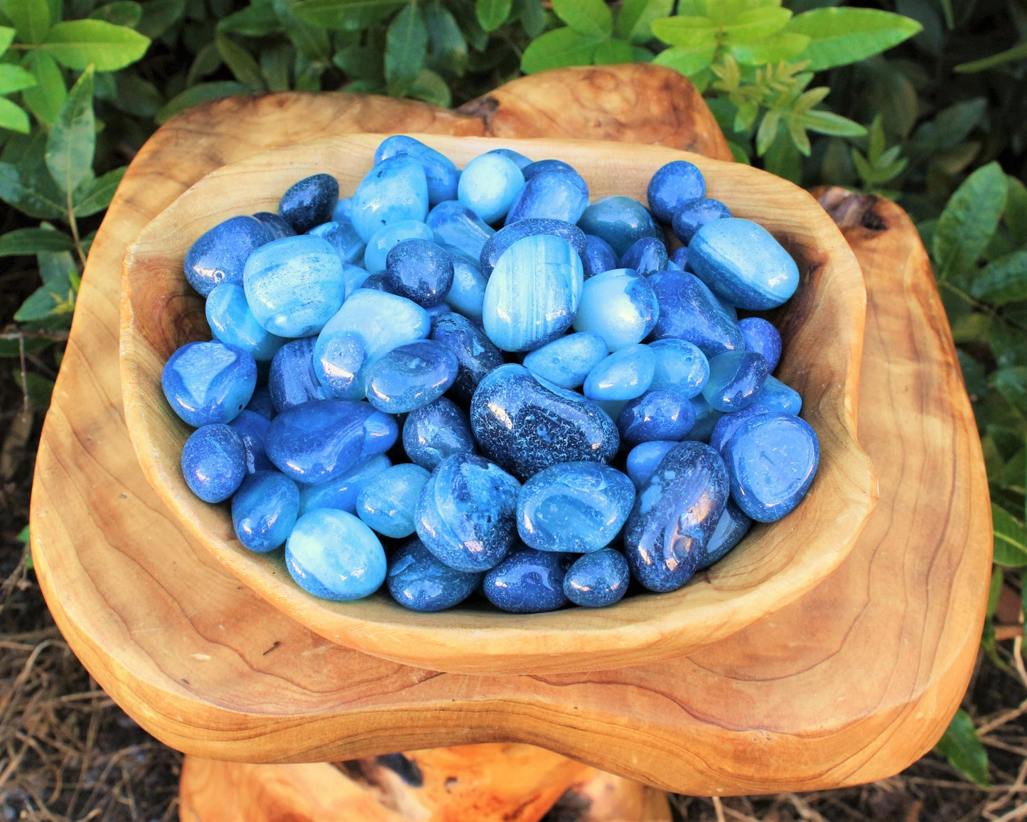Azure Onyx Tumbled Stones