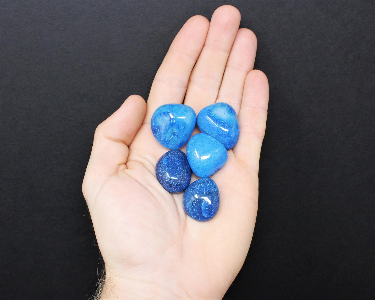 Azure Onyx Tumbled Stones