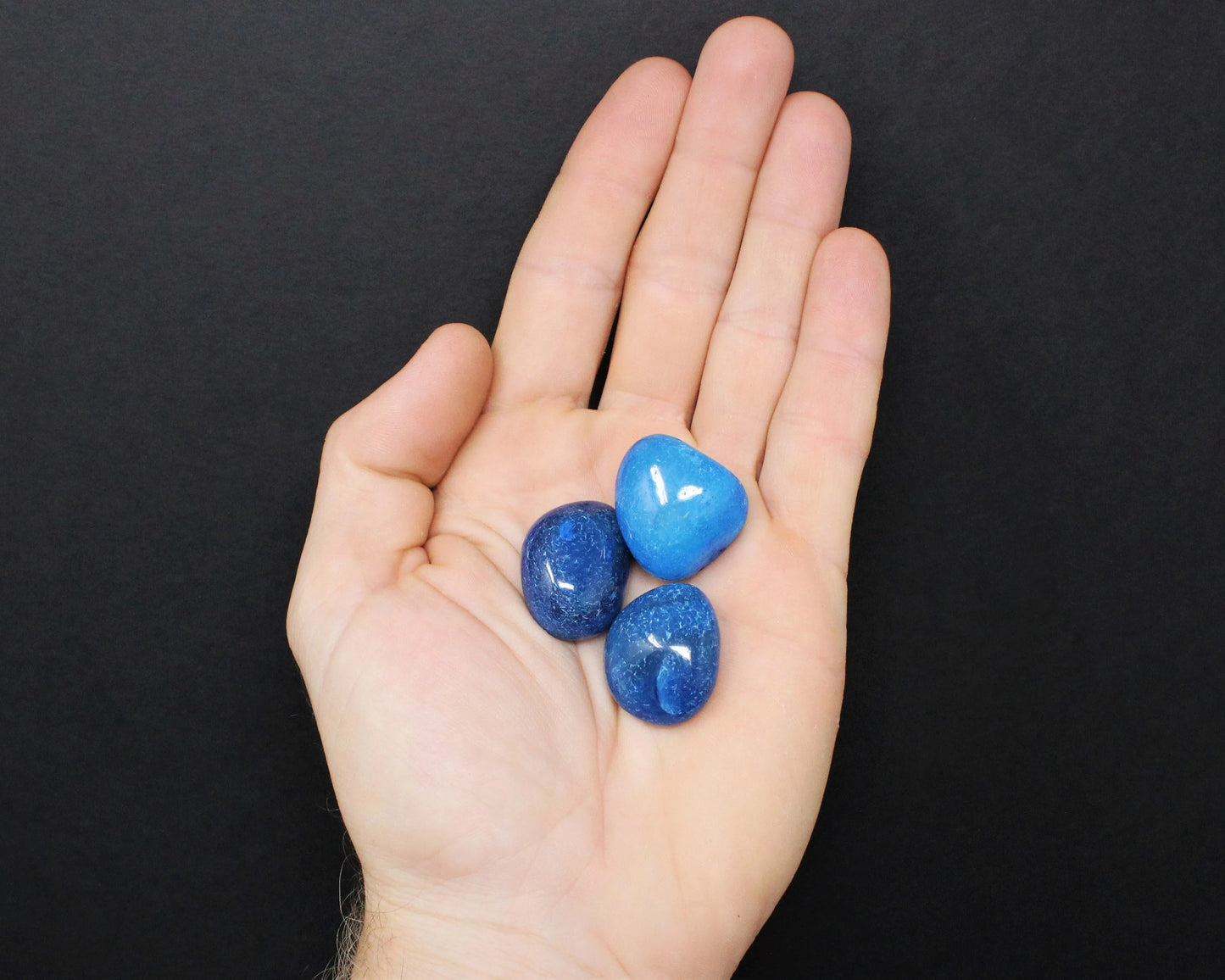 Azure Onyx Tumbled Stones