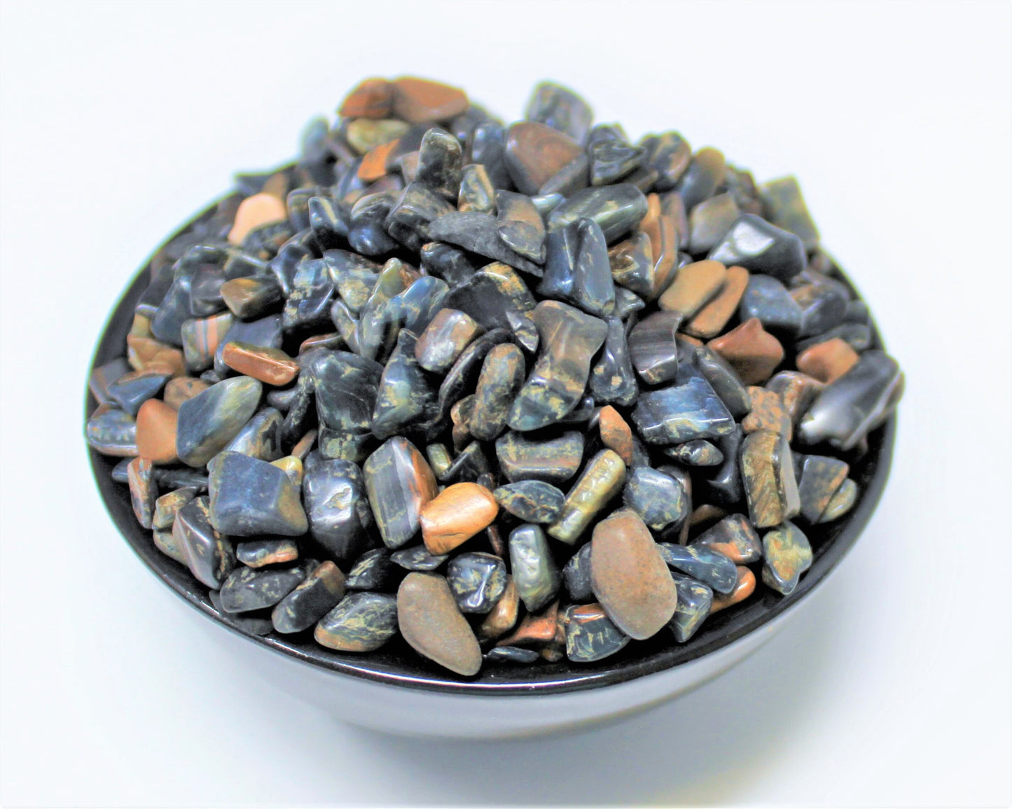 Blue Tiger Semi Tumbled Gemstone Mini Chips