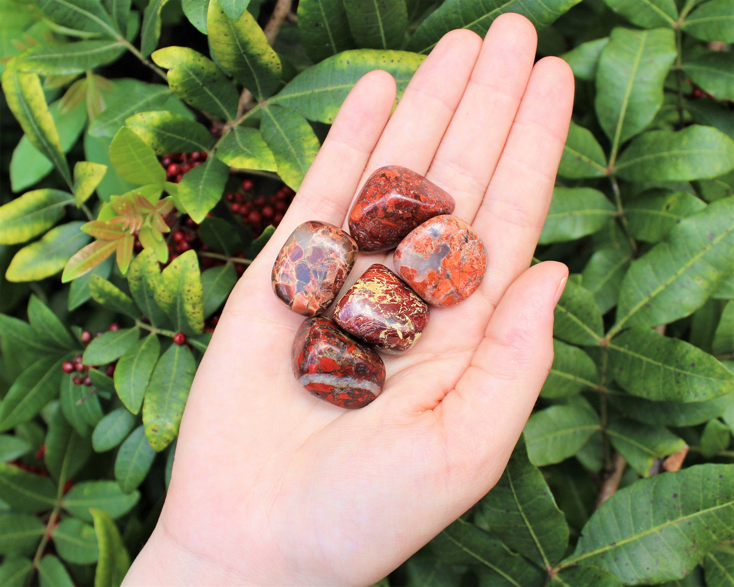 Brecciated Jasper Tumbled Stones