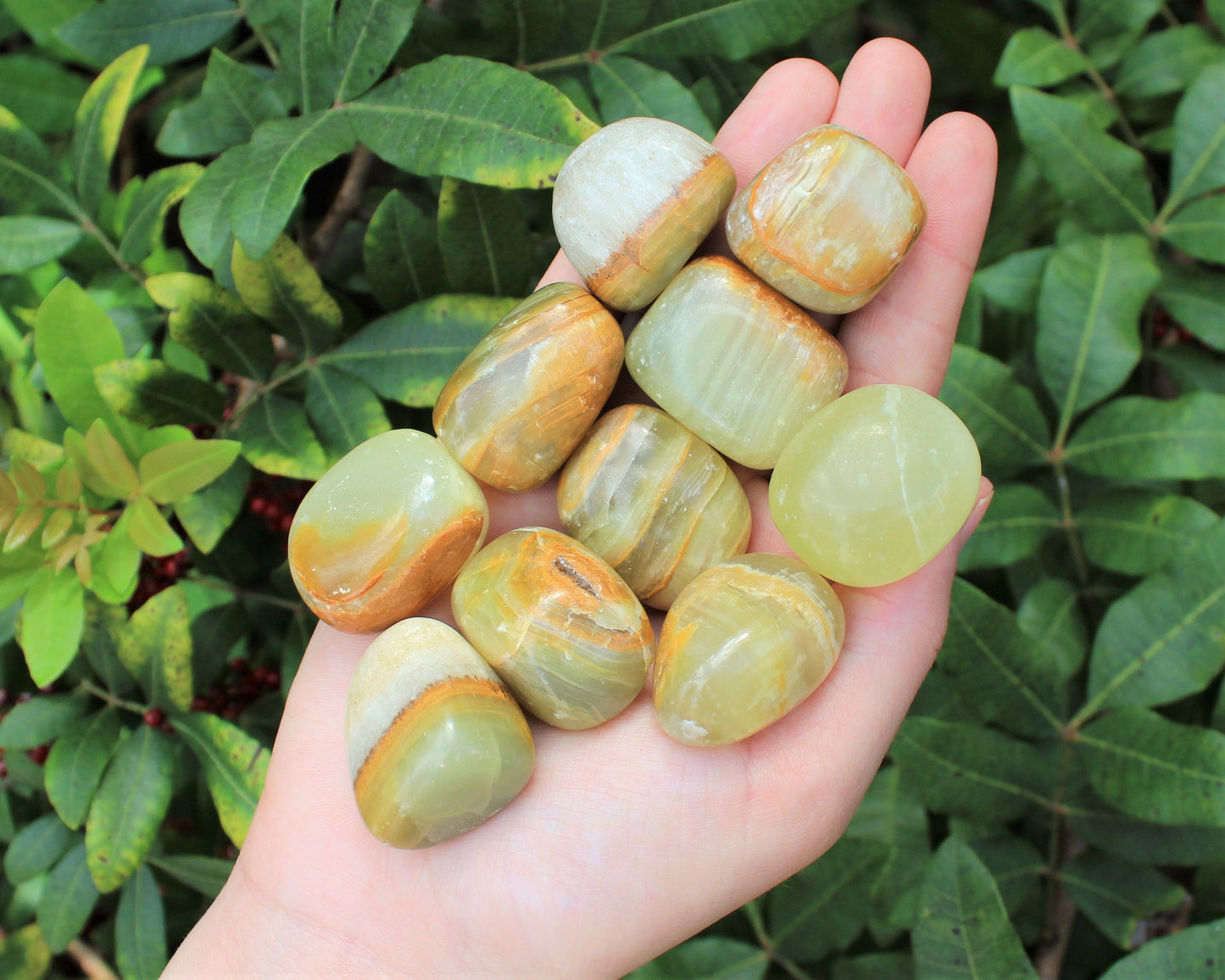 Radiant Calcite Tumbled Stones
