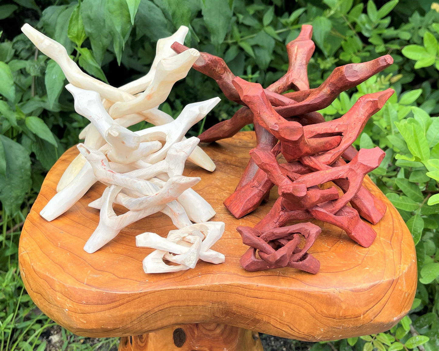 Carved Wooden Display Stand