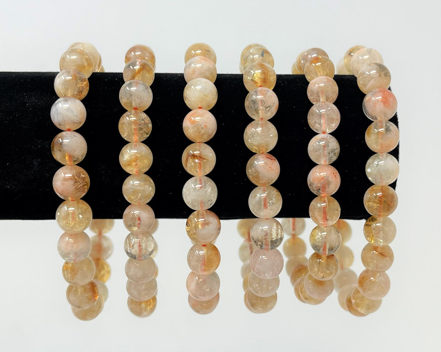 Citrine With Quartz Bead Bracelet