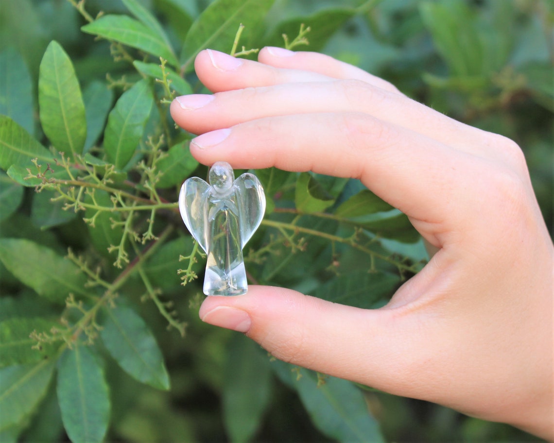 Clear Quartz Crystal Pocket Angel