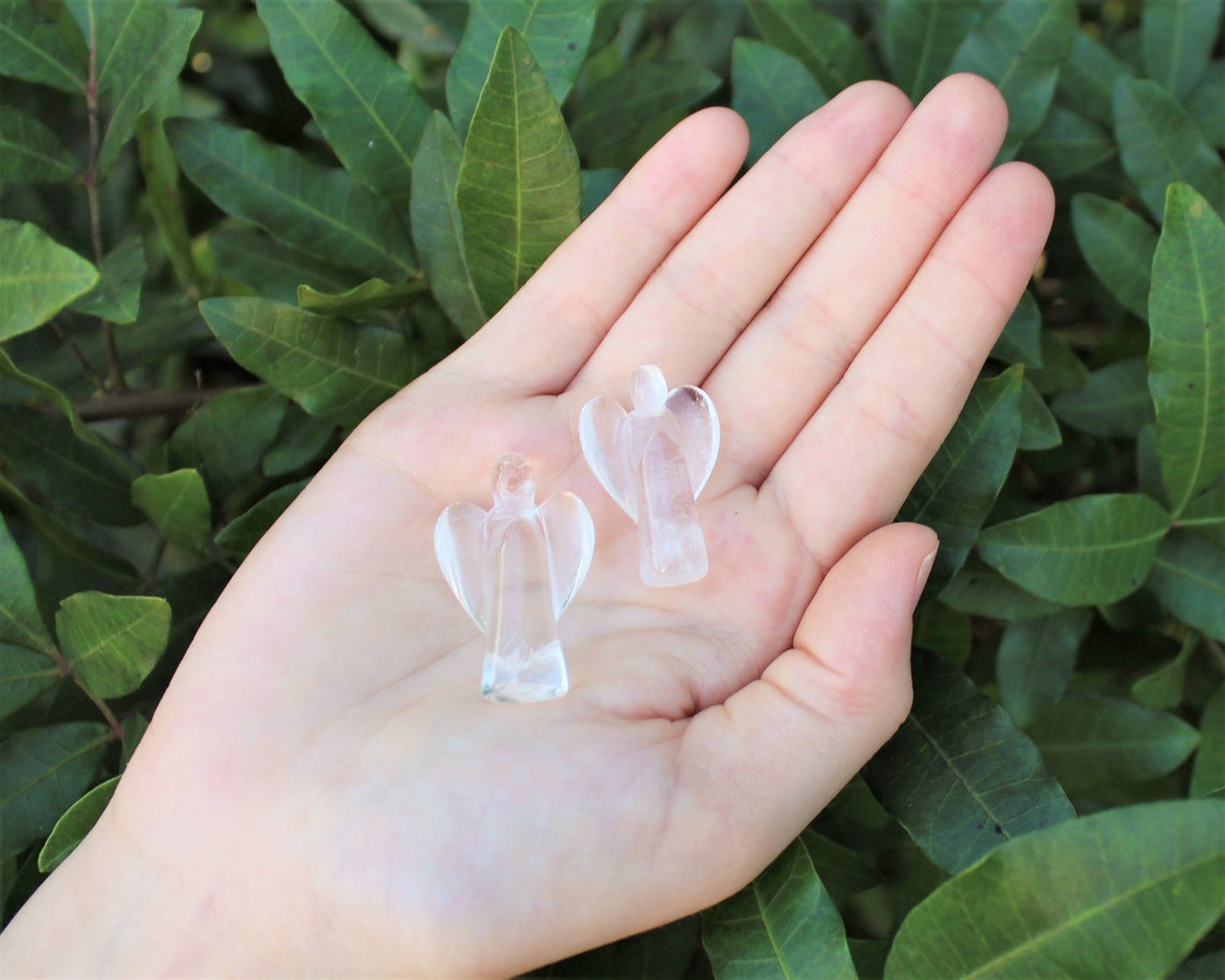 Clear Quartz Crystal Pocket Angel
