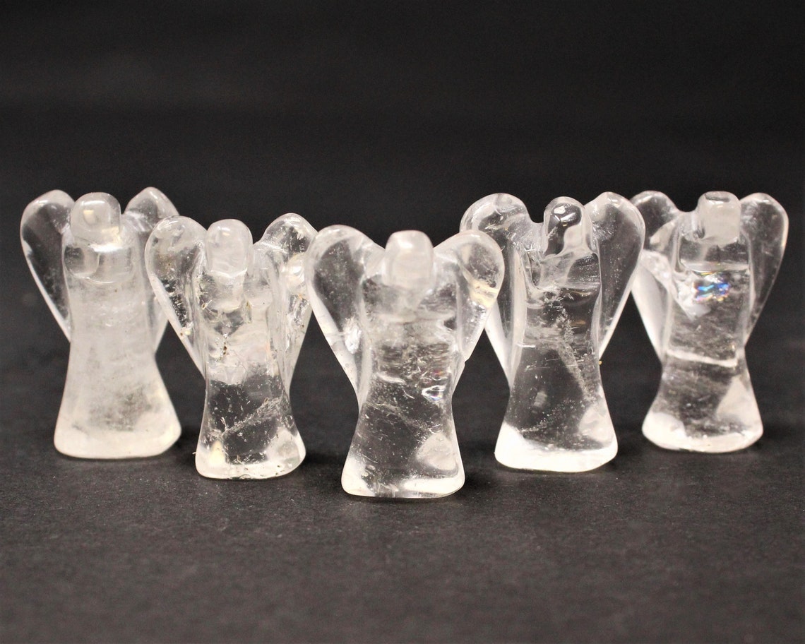 Clear Quartz Crystal Pocket Angel