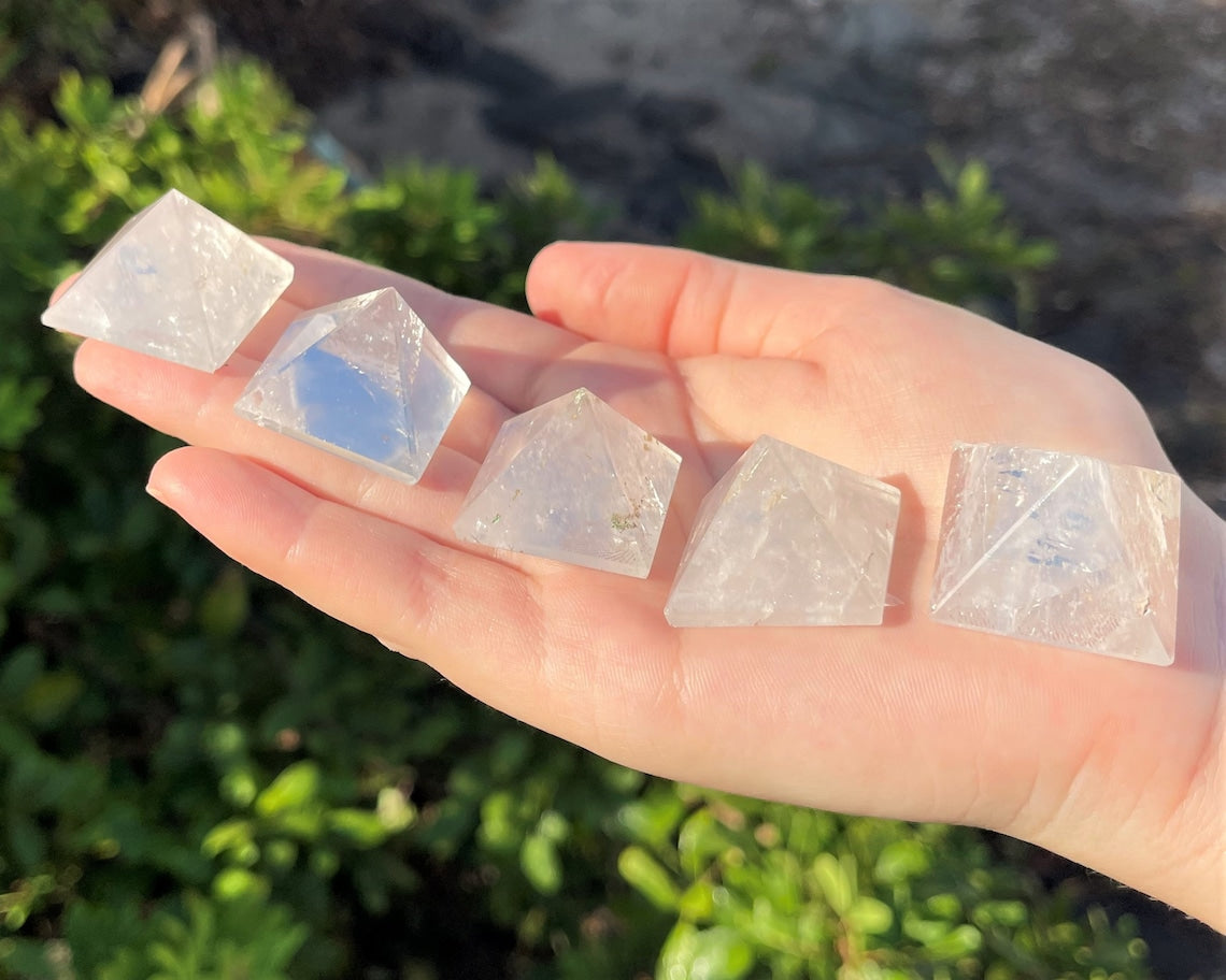 Clear Quartz Crystal Pyramid