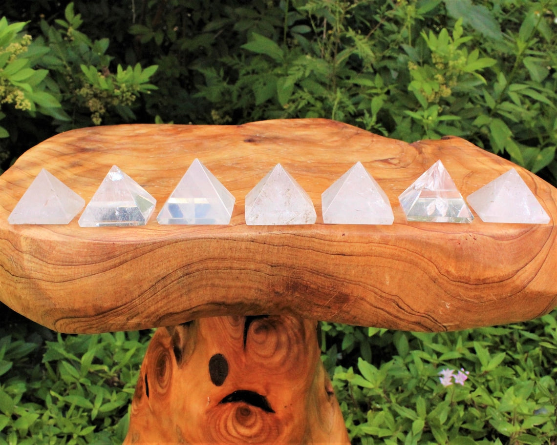 Clear Quartz Crystal Pyramid