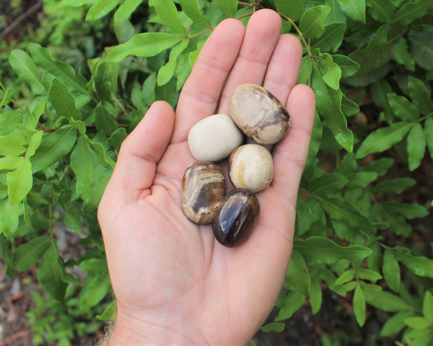 Coffee Calcite Tumbled Stones