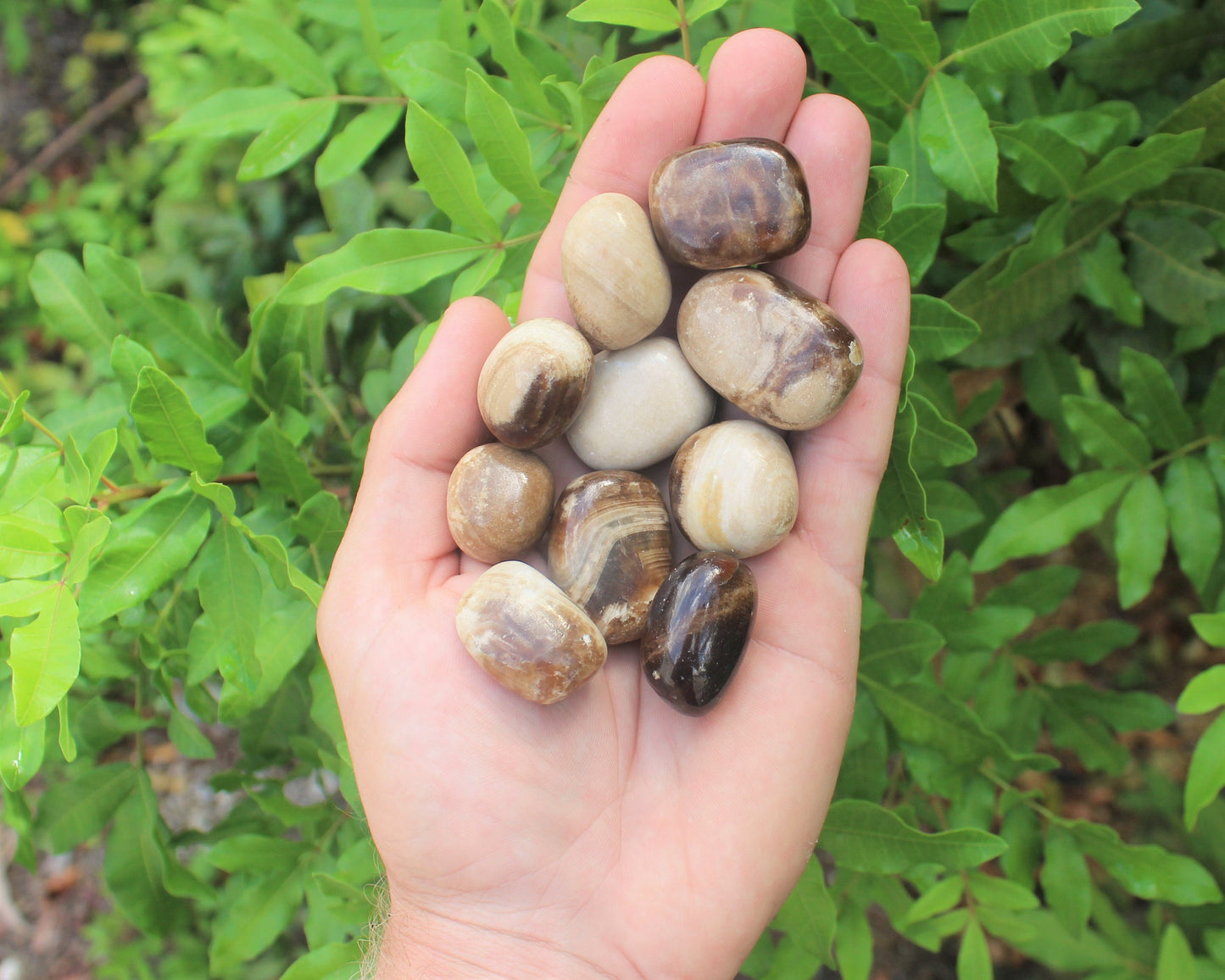 Coffee Calcite Tumbled Stones