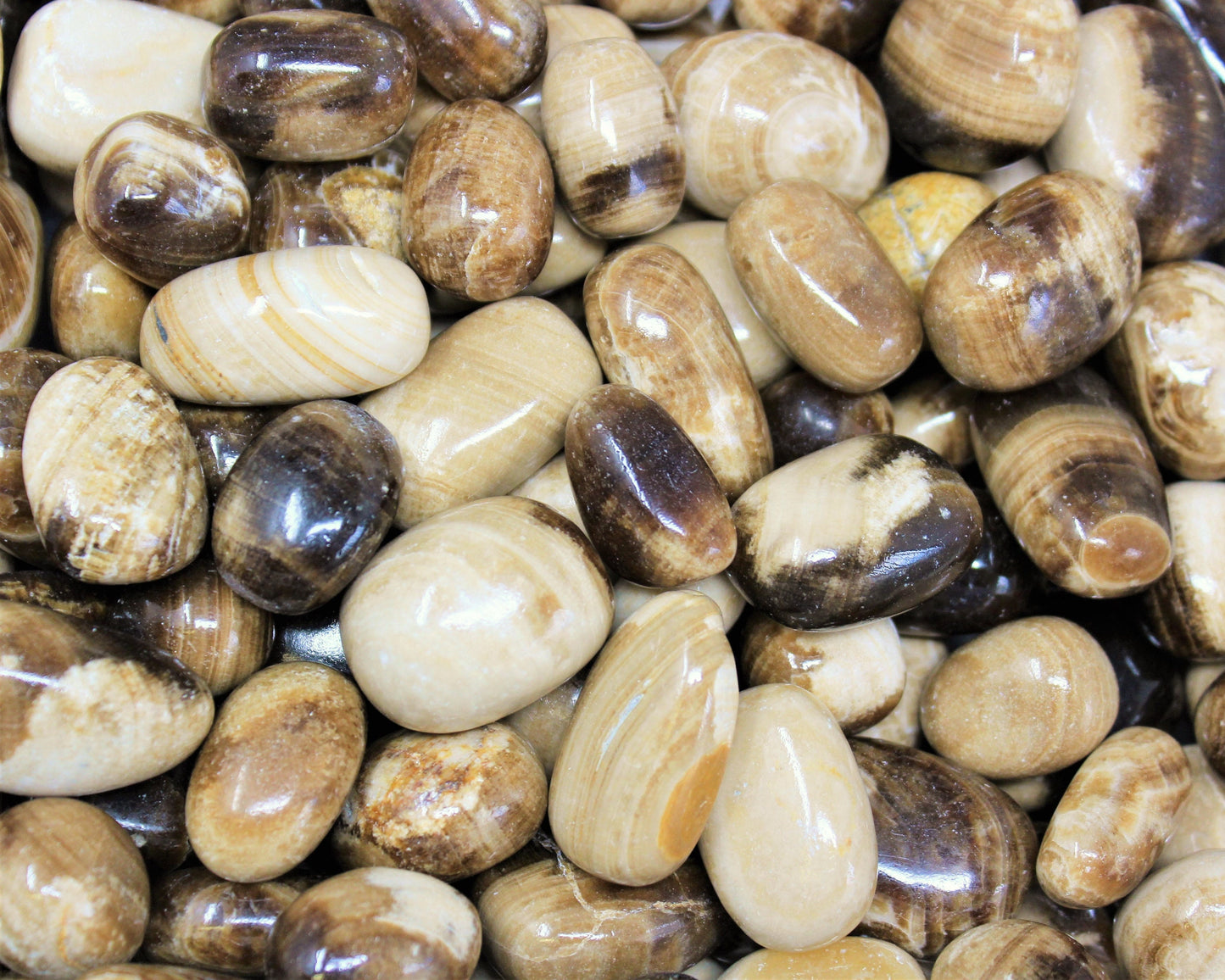 Coffee Calcite Tumbled Stones