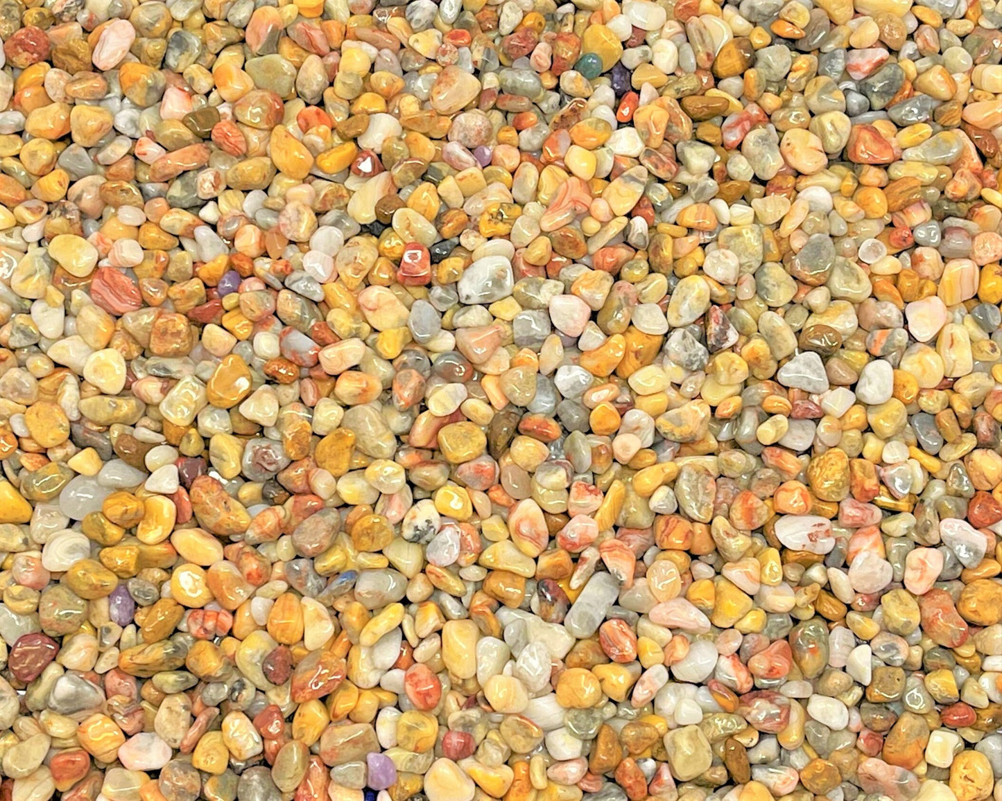 Crazy Lace Agate Semi Tumbled Gemstone Mini Chips