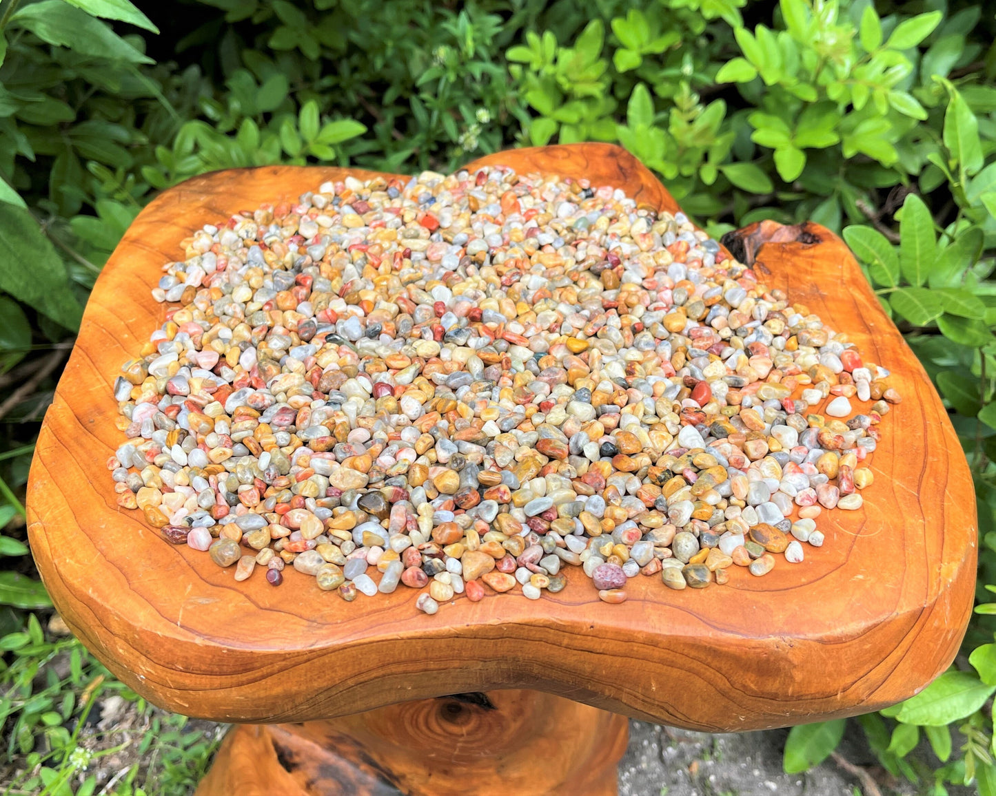 Crazy Lace Agate Semi Tumbled Gemstone Mini Chips