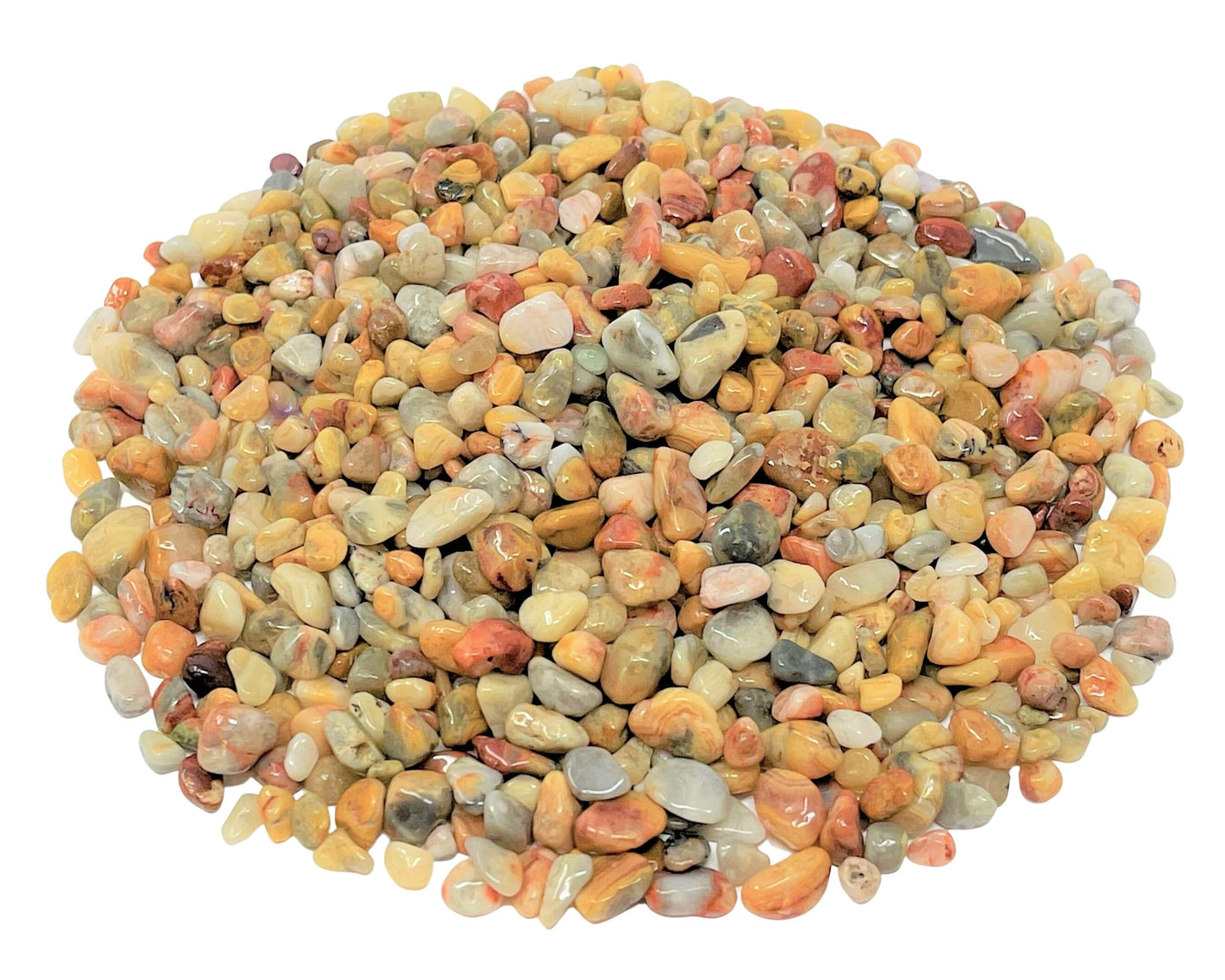 Crazy Lace Agate Semi Tumbled Gemstone Mini Chips