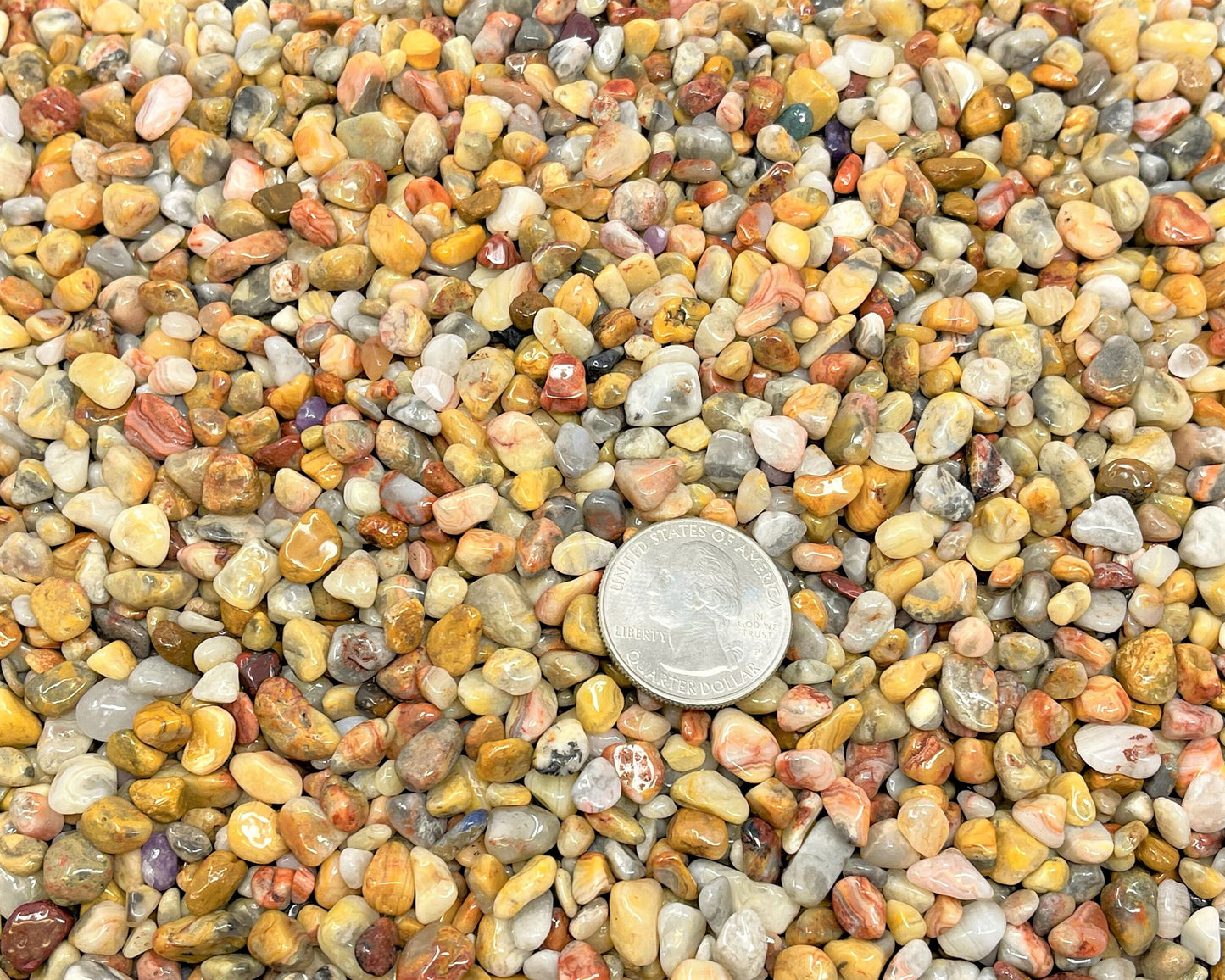 Crazy Lace Agate Semi Tumbled Gemstone Mini Chips
