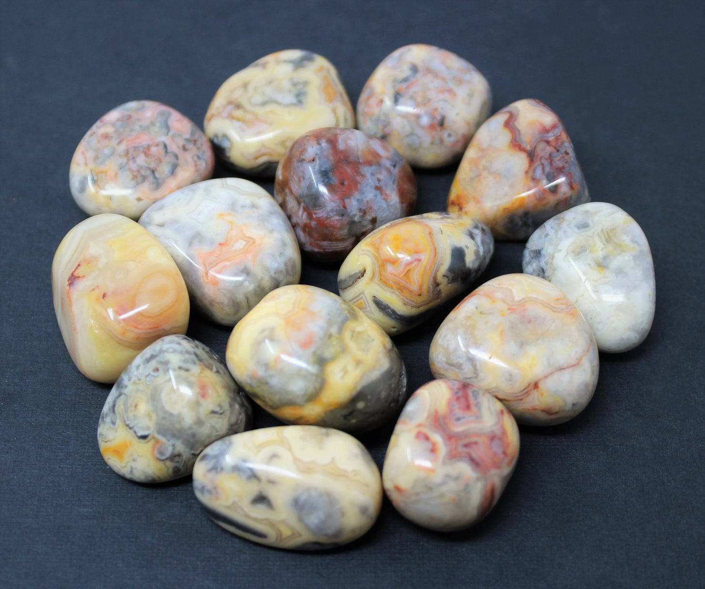Crazy Lace Agate Tumbled Stones