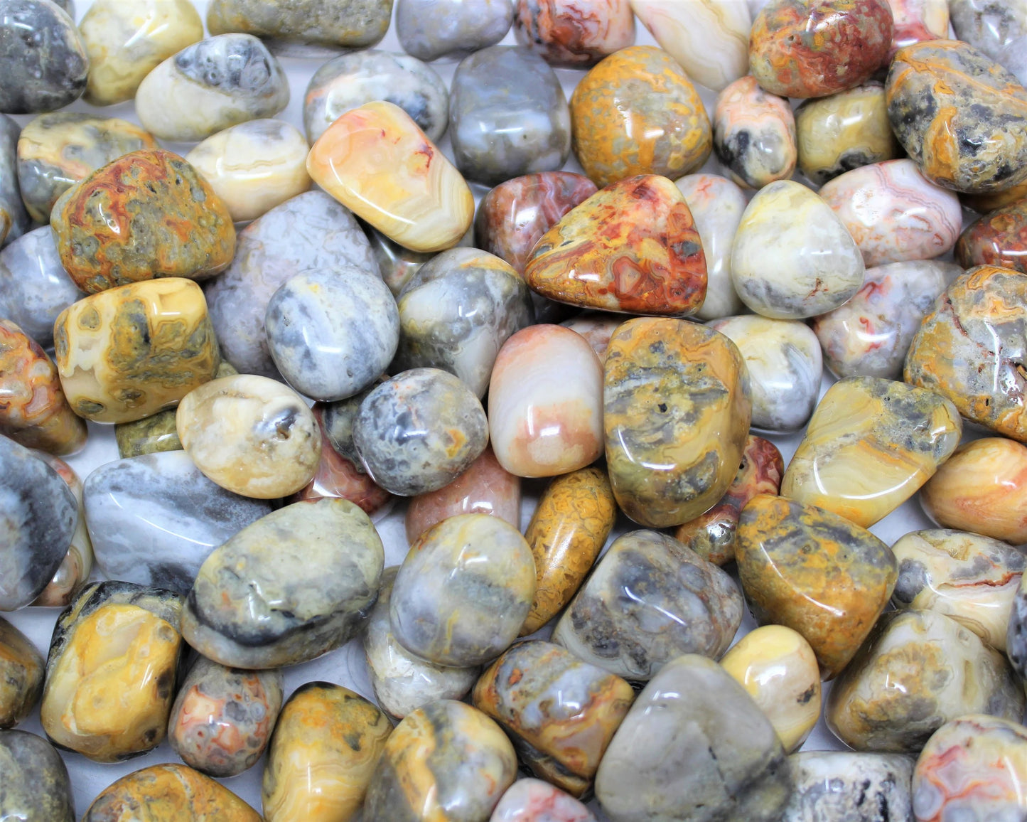 Crazy Lace Agate Tumbled Stones