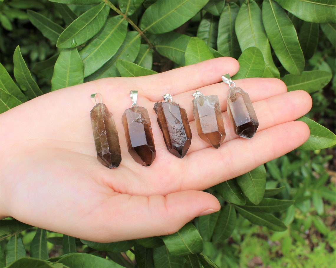Crystal Point Pendant With Bail