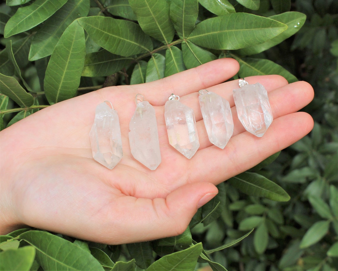 Crystal Point Pendant With Bail