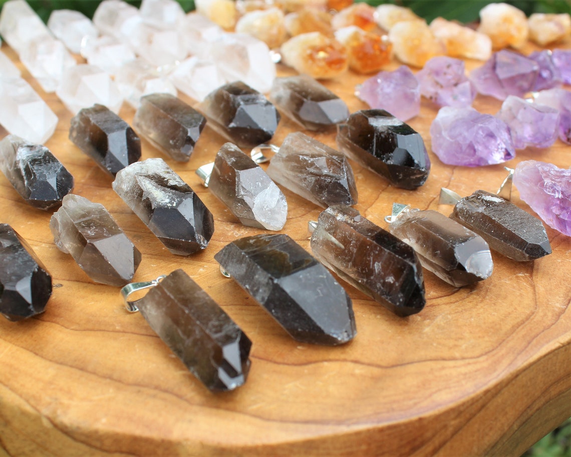 Crystal Point Pendant With Bail