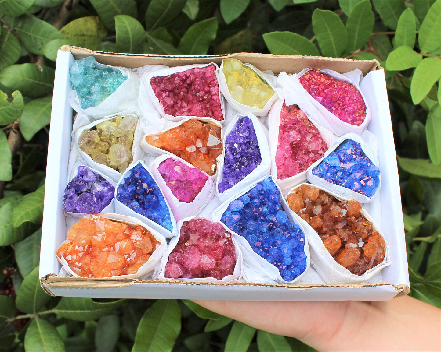 Dyed Amethyst Crystal Cluster
