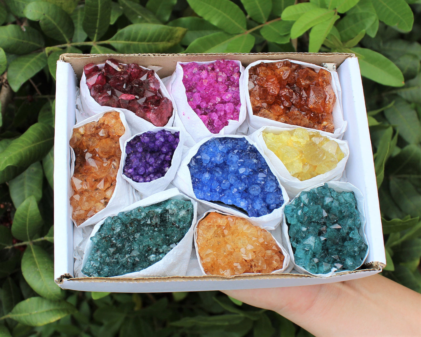 Dyed Amethyst Crystal Cluster