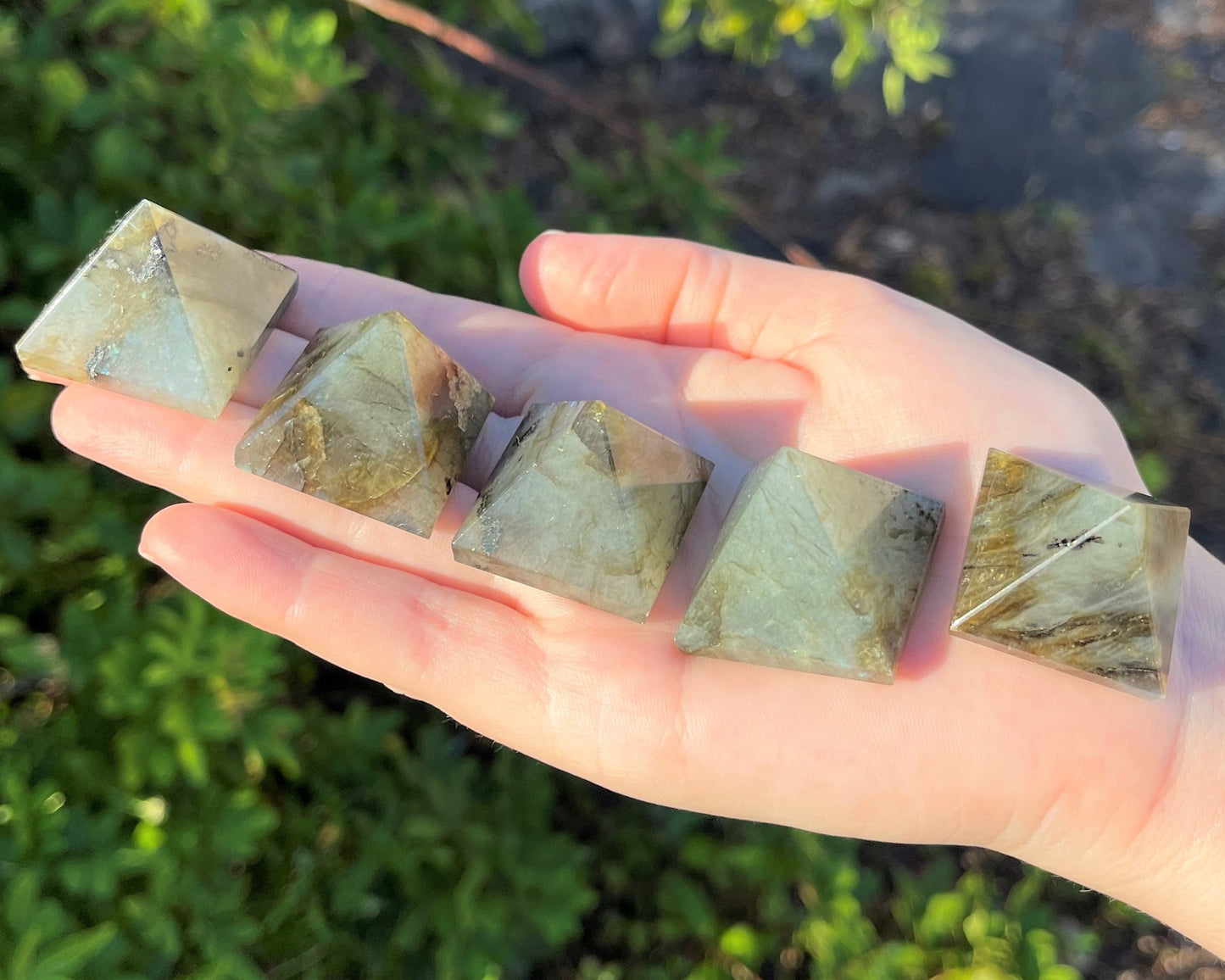Elegant Labradorite Crystal Pyramid