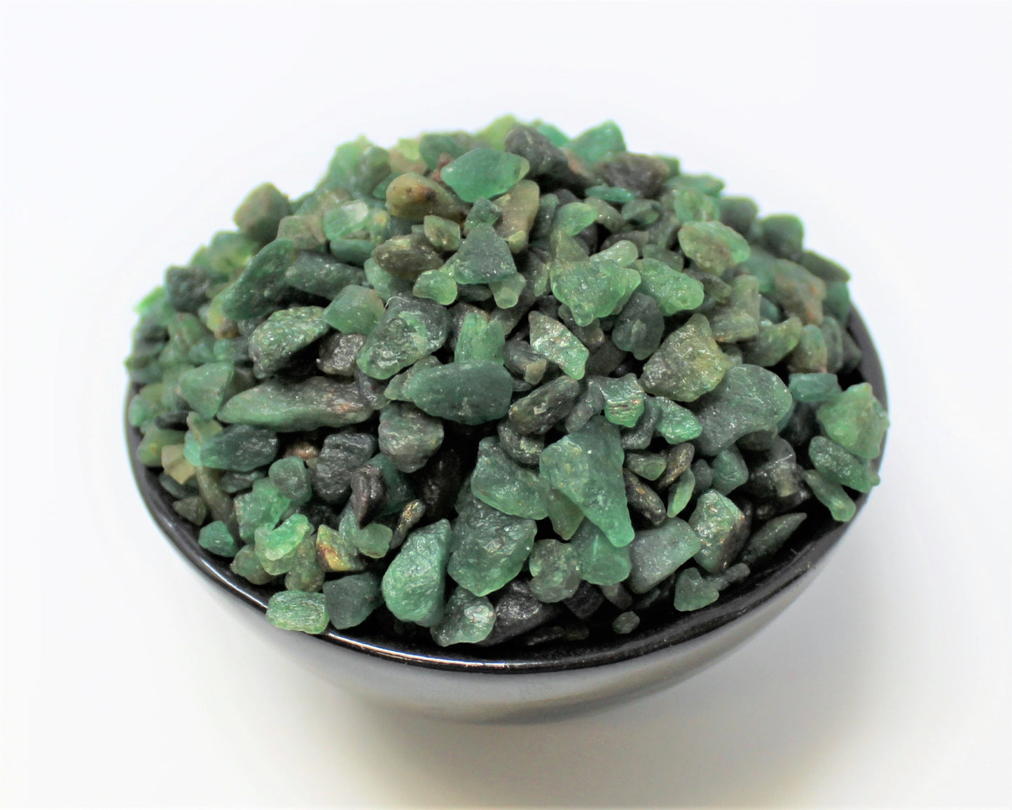 Emerald Semi Tumbled Gemstone Mini Chips