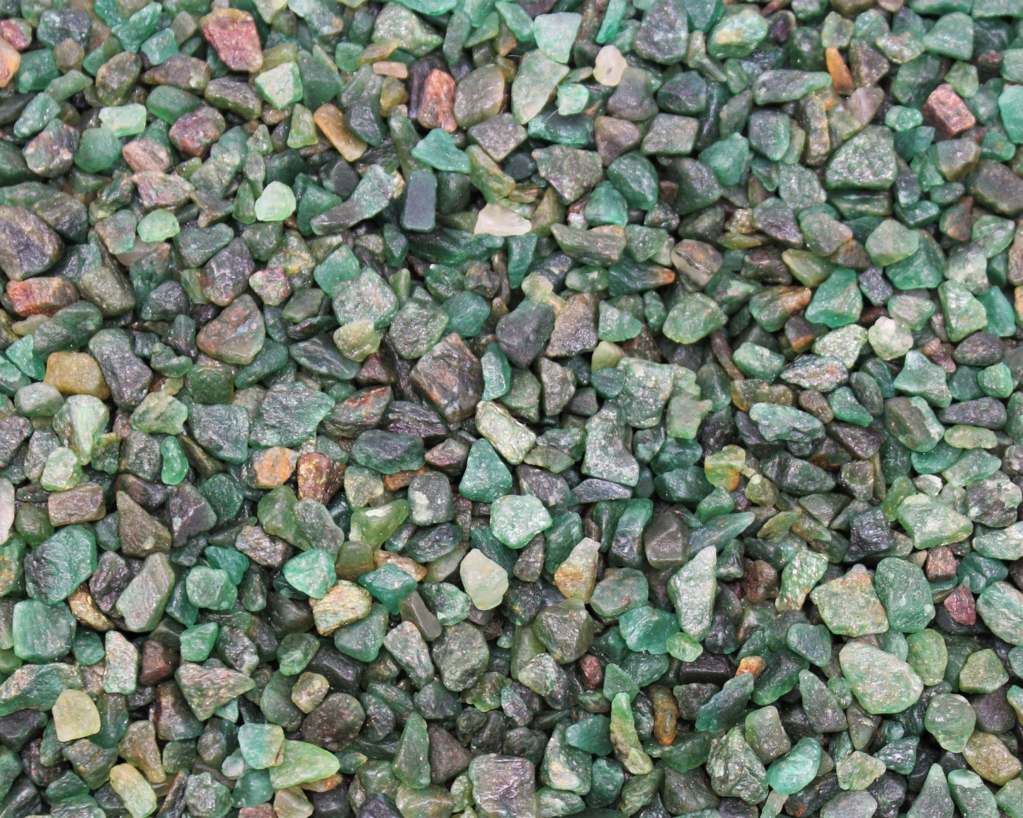 Emerald Semi Tumbled Gemstone Mini Chips
